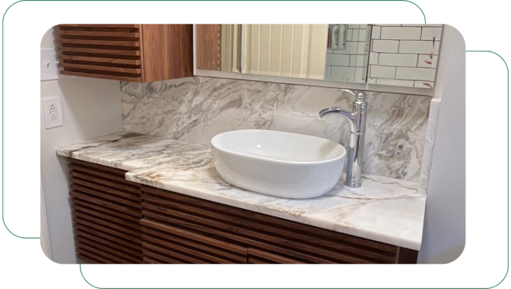 Custom kitchen countertops and cabinets installed in Huger, SC home