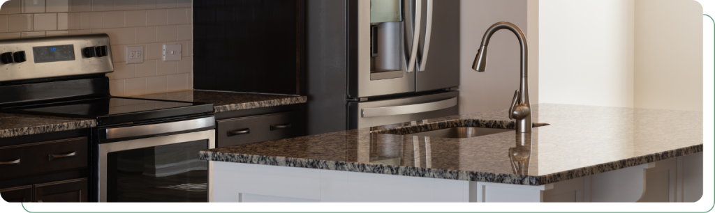 Custom granite kitchen countertops installation in Charleston, SC.