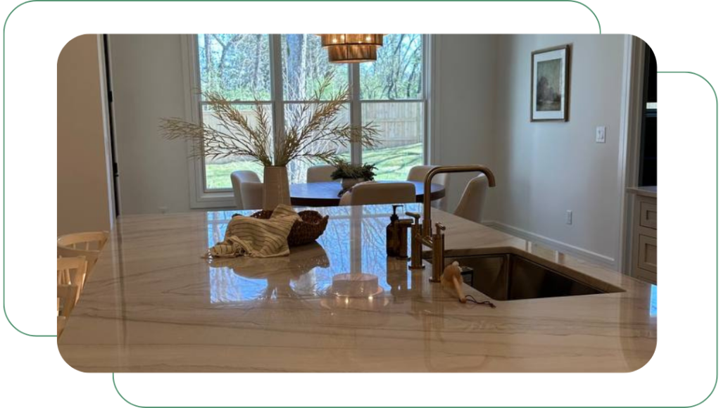 Granite Arts Charleston custom kitchen with granite countertops and built-in cabinets